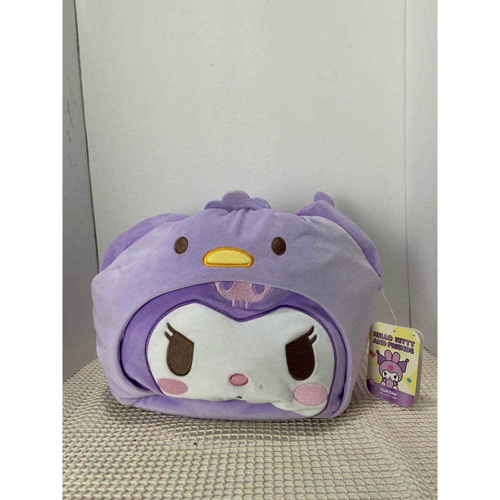 Kuromi Plush Pail Bag Hello Kitty‎ and Friends Collection Purple NEW